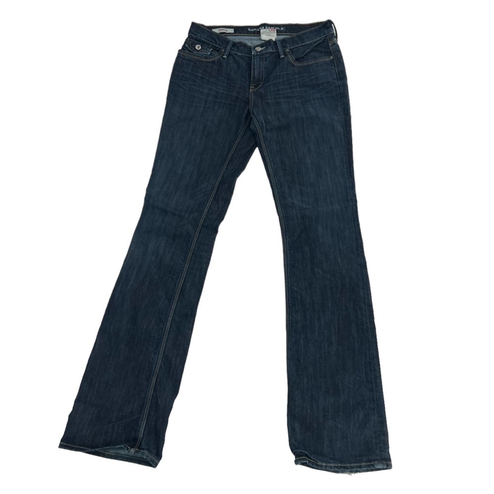 Banana Republic Modern Boot Cut Frayed Hem Jeans Size 8 Women’s
